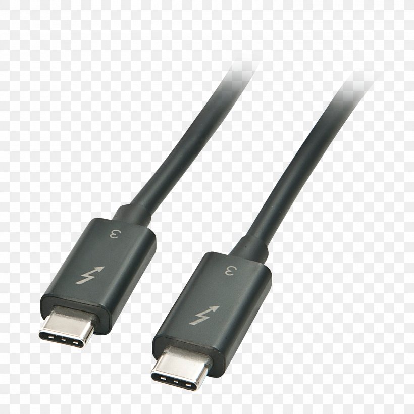 Thunderbolt Electrical Cable USB-C Lindy Electronics, PNG, 1500x1500px, Thunderbolt, Adapter, Blackmagic Design, Cable, Computer Monitors Download Free