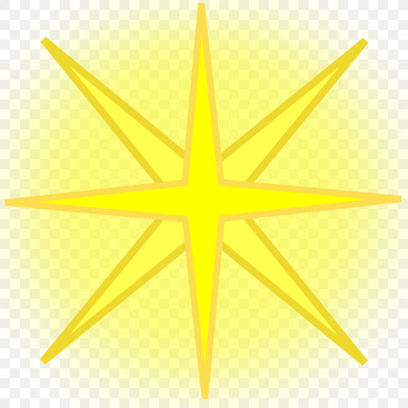 Star Yellow Desktop Wallpaper, PNG, 1024x1024px, Star, Christmas, Sky, Symmetry, Yellow Download Free