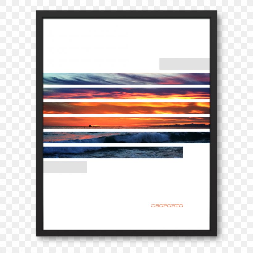 El Porto Poster Picture Frames Sunstripes, PNG, 1000x1000px, El Porto, California, Heat, Manhattan Beach, Picture Frame Download Free
