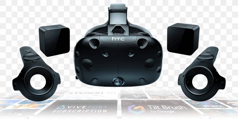 HTC Vive Oculus Rift Virtual Reality Headset Doom VFR, PNG, 1500x750px, Htc Vive, Augmented Reality, Auto Part, Doom Vfr, Fallout 4 Vr Download Free