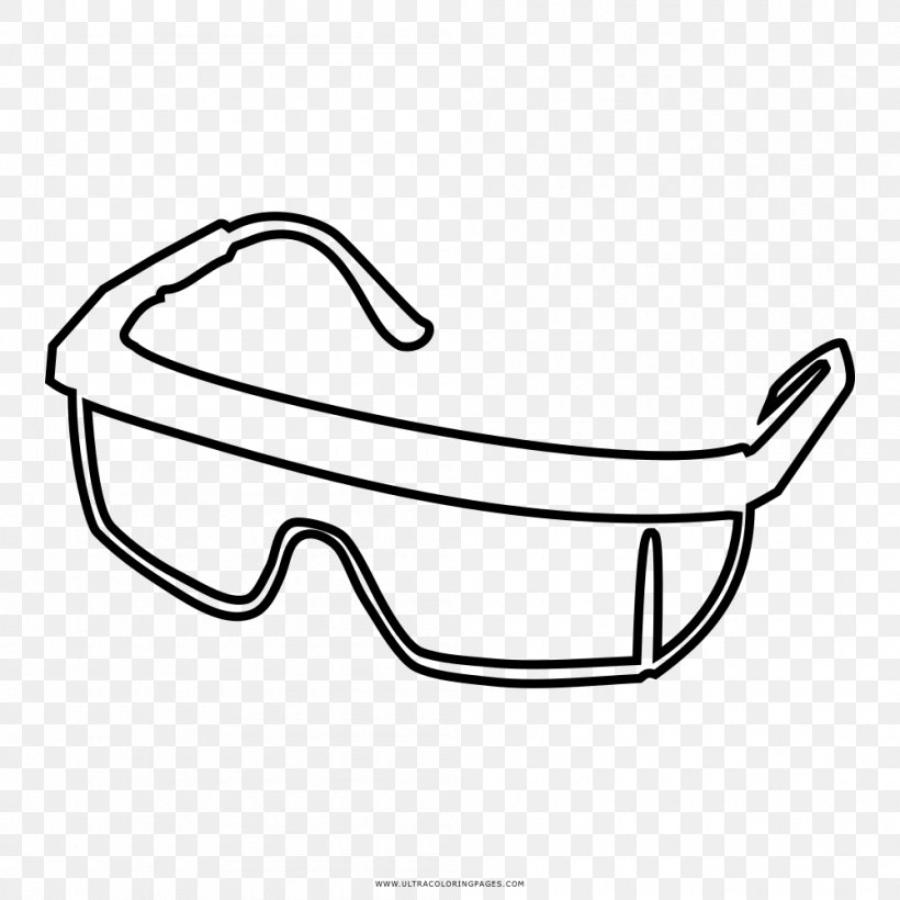 Goggles Glasses Drawing Coloring Book Contact Lenses, PNG, 1000x1000px, Goggles, Automotive Design, Black And White, Color, Coloring Book Download Free