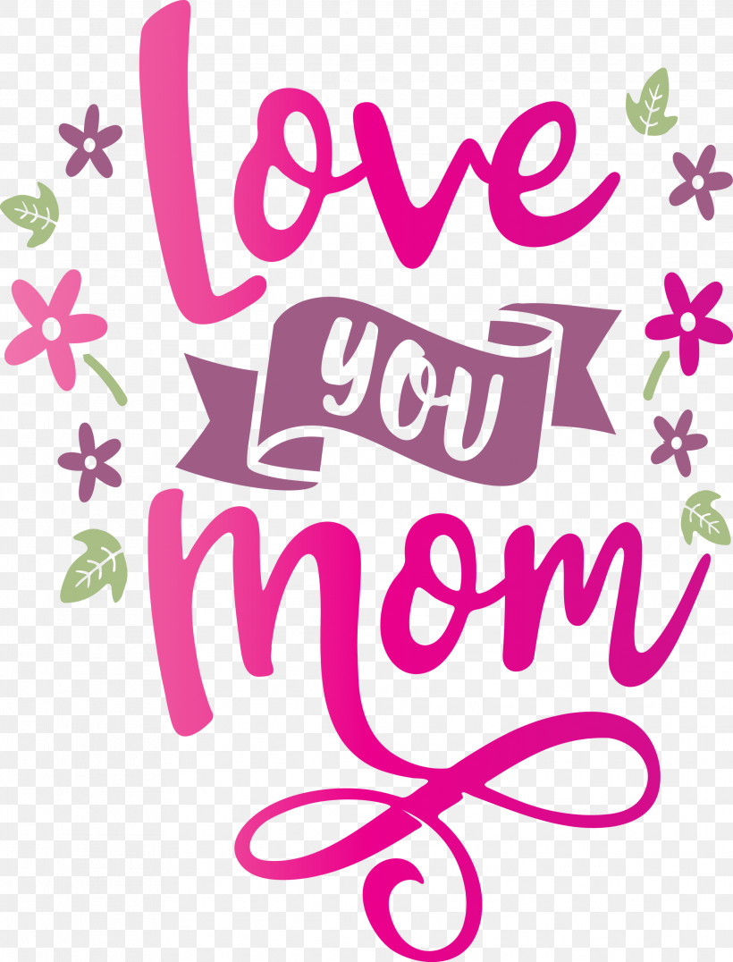 Mothers Day Love You Mom, PNG, 2286x3000px, Mothers Day, Calligraphy, Floral Design, Line, Logo Download Free