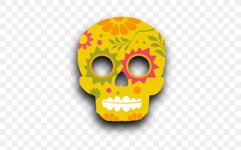 Skull Clip Art, PNG, 512x512px, Skull, Bone, Calavera, Jaw, Orange Download Free