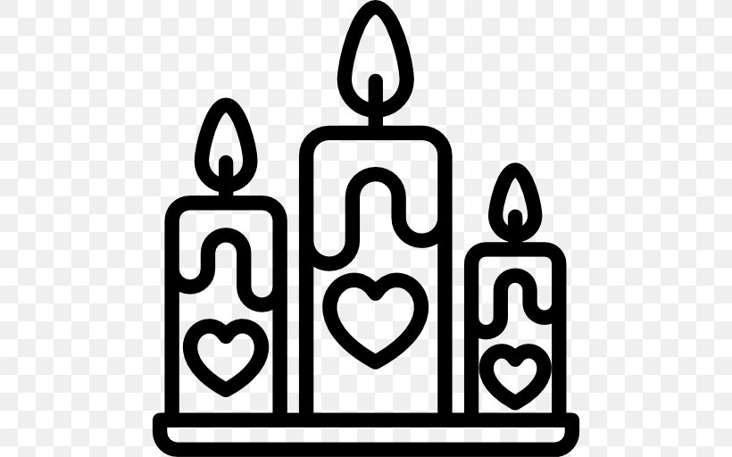 Clip Art, PNG, 512x512px, Candle, Area, Black And White, Heart, Symbol Download Free