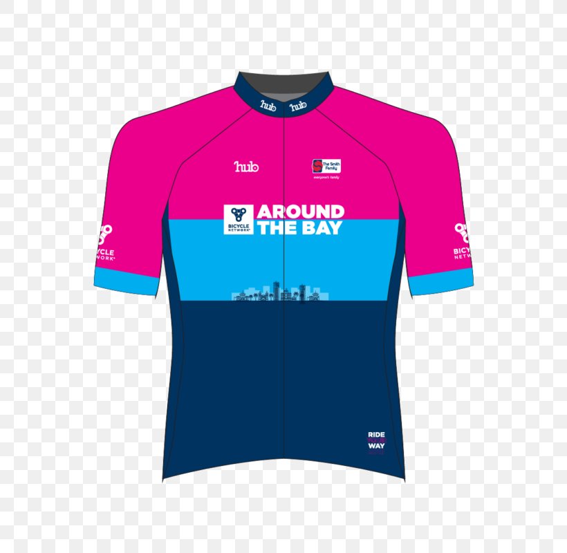 Jersey Around The Bay 2018 Around The Bay In A Day T-shirt Logo, PNG, 800x800px, Jersey, Active Shirt, Bicycle, Bicycle Network, Blue Download Free