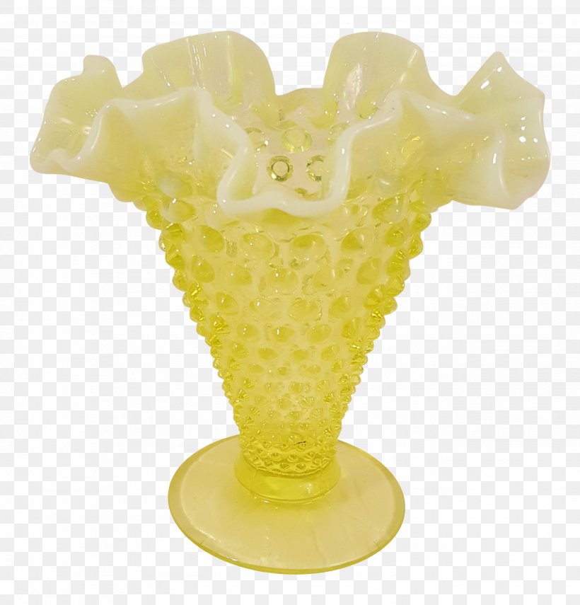 Vase Milk Glass Fenton Art Glass Company Hobnail Yellow, PNG, 2631x2744px, Vase, Artifact, Blue, Bowl, Chairish Download Free