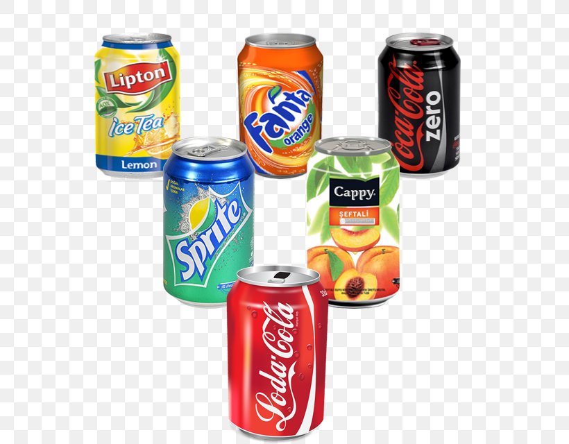 Fizzy Drinks Iced Tea Sprite Fanta, PNG, 640x640px, Fizzy Drinks, Aluminum Can, Carbonated Soft Drinks, Carbonation, Cocacola Zero Download Free
