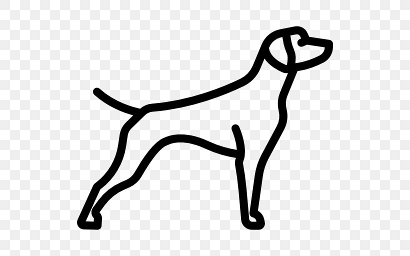 German Shorthaired Pointer Chesapeake Bay Retriever Dachshund Border Collie Animal, PNG, 512x512px, German Shorthaired Pointer, Animal, Area, Black, Black And White Download Free