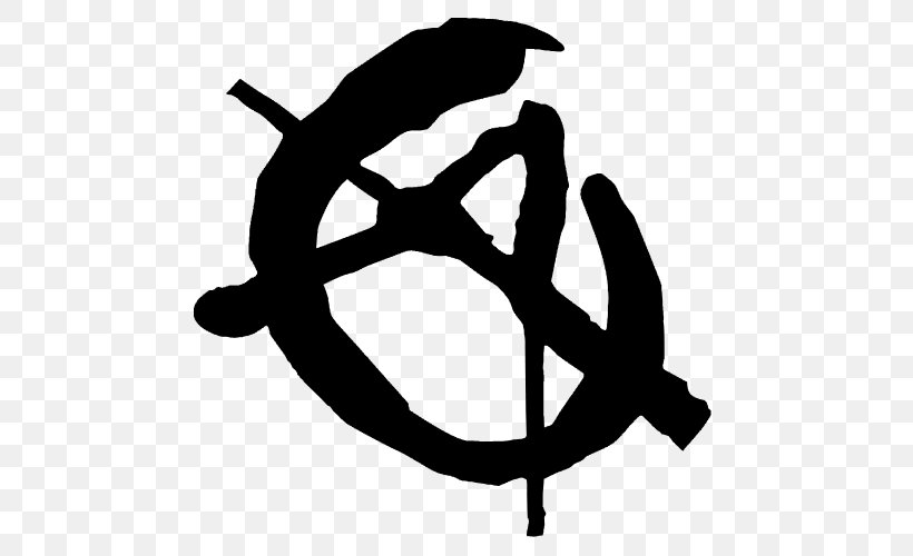 Philosophical Anarchism Anarchy Symbol Socialism, PNG, 500x500px, Anarchism, Anarchy, Black Anarchism, Black And White, Contemporary Anarchism Download Free