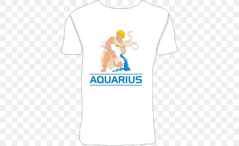 T-shirt Shoulder Sleeve Logo Bluza, PNG, 500x500px, Tshirt, Active Shirt, Aquarius, Astrological Sign, Bluza Download Free