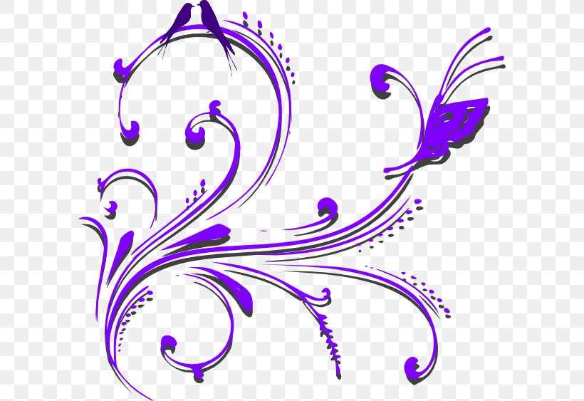 Purple Clip Art, PNG, 600x563px, Purple, Art, Artwork, Butterfly, Color Download Free
