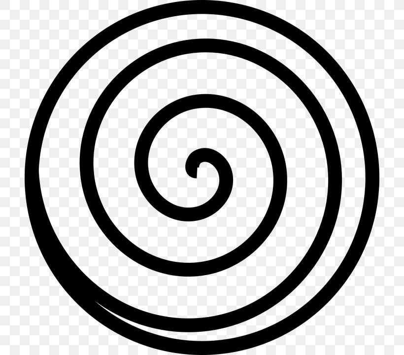 Spiral Circle Clip Art, PNG, 720x720px, Spiral, Area, Black And White, Drawing, Golden Spiral Download Free