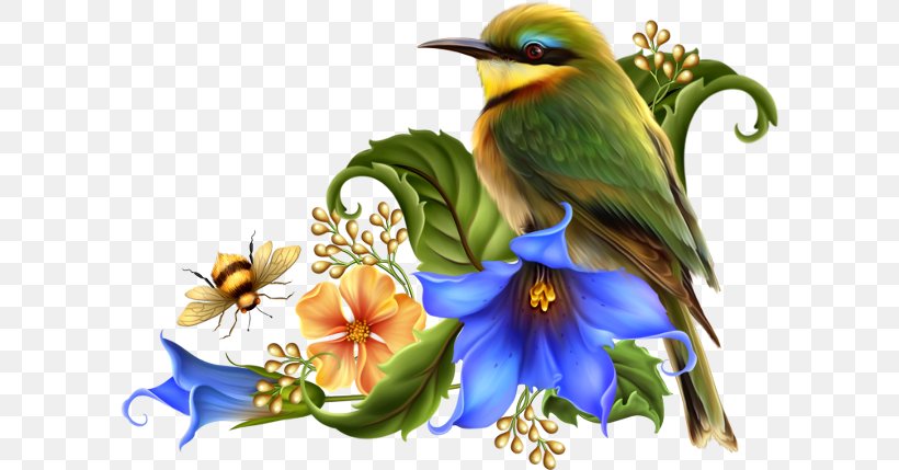 Bird Painting Clip Art, PNG, 600x429px, Bird, Beak, Decoupage, Drawing, Fauna Download Free