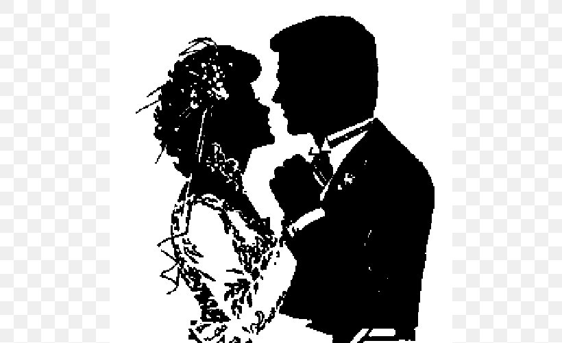 Wedding Reception Bridegroom Wedding Invitation Clip Art, PNG, 500x501px, Wedding, Art, Black And White, Bride, Bridegroom Download Free