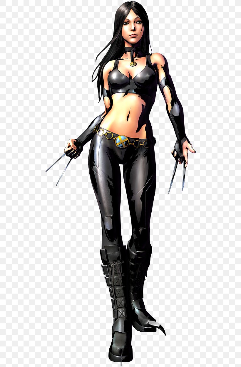 X-23 Marvel Vs. Capcom 3: Fate Of Two Worlds Ultimate Marvel Vs. Capcom 3 Wolverine X-Men: The Official Game, PNG, 515x1250px, Watercolor, Cartoon, Flower, Frame, Heart Download Free