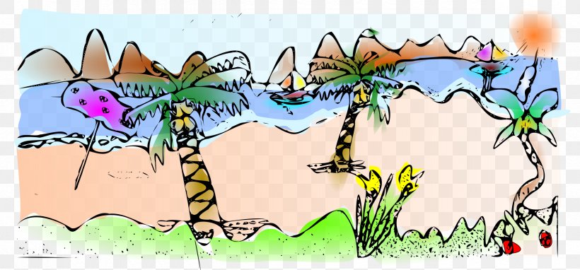 Beach Clip Art, PNG, 2400x1120px, Beach, Animation, Area, Art, Artwork Download Free