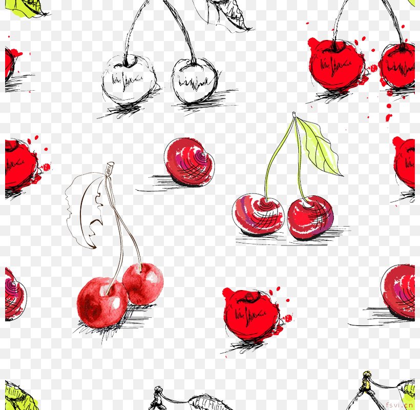 Fruit Watercolor Painting Drawing, PNG, 800x800px, Fruit, Art, Berry, Body Jewelry, Cartoon Download Free