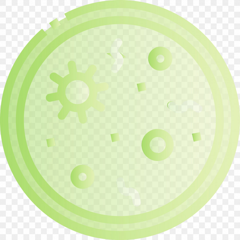 Green Plate Dishware Circle Tableware, PNG, 3000x3000px, Bacteria, Circle, Dishware, Germs, Green Download Free