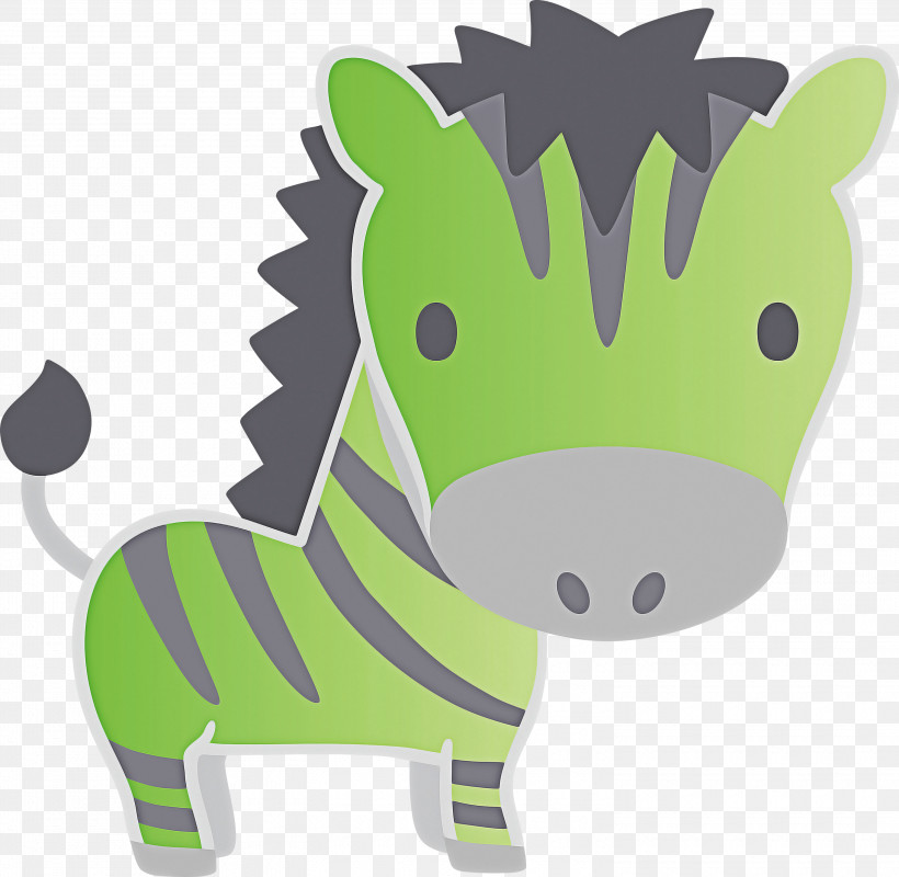 Cartoon Green Animal Figure, PNG, 3000x2930px, Cartoon, Animal Figure, Green Download Free