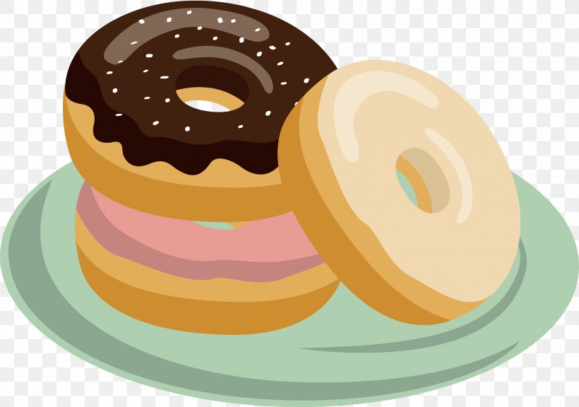 Donuts Coffee And Doughnuts Mister Donut Cupcake Food, PNG, 3840x2702px, Donuts, Bagel, Baked Goods, Baumkuchen, Cake Download Free