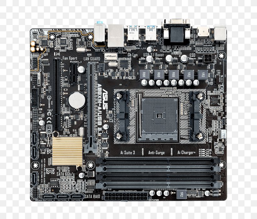 Motherboard ASUS A88XM-A/USB 3.1 MicroATX, PNG, 700x700px, Motherboard, Advanced Micro Devices, Asus, Atx, Central Processing Unit Download Free
