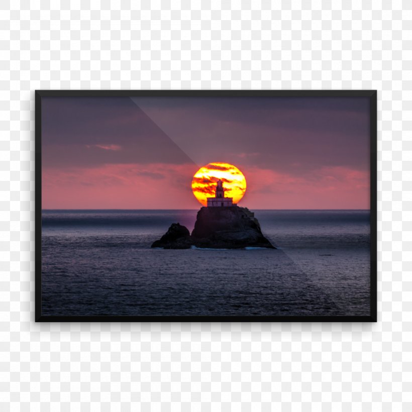 Oregon Coast Tillamook Rock Light Photography Art Nature, PNG, 1000x1000px, Oregon Coast, Art, Canvas, Craft Magnets, Dress Download Free