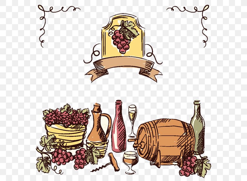 Wine Common Grape Vine Drawing Vintage, PNG, 600x600px, Wine, Barrel, Common Grape Vine, Drawing, Drink Download Free