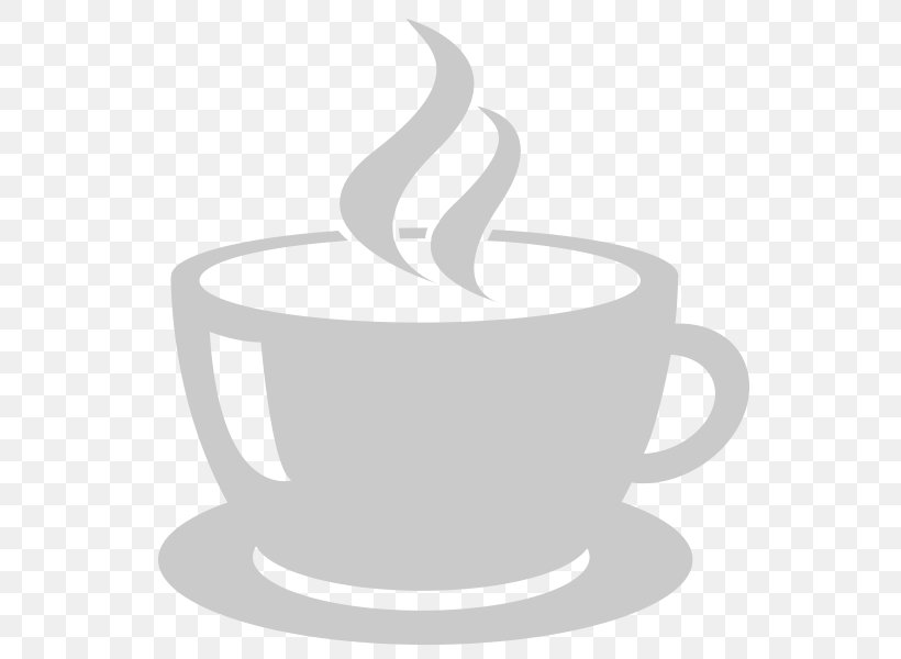 Coffee Cup Cafe Vector Graphics Tea, PNG, 600x600px, Coffee, Black And White, Cafe, Cappuccino, Coffee Cup Download Free