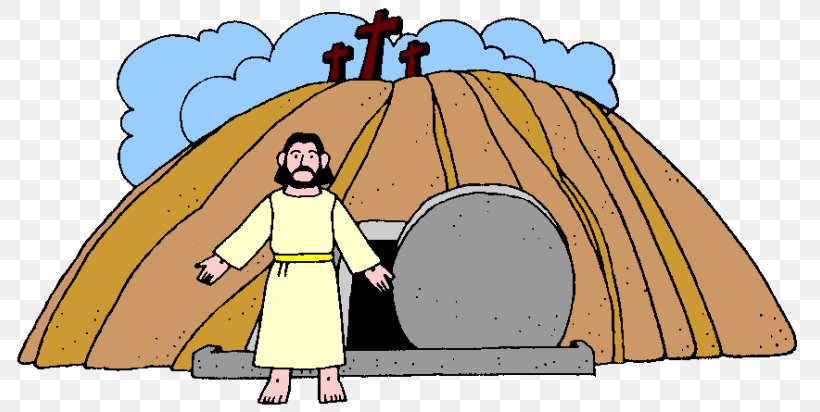 Jesus Is Risen! Clip Art Resurrection Of Jesus Openclipart Jesus Has Risen, PNG, 800x412px, Jesus Is Risen, Area, Cartoon, Christianity, Easter Download Free