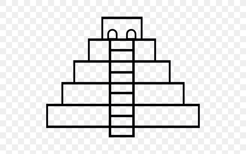 El Castillo, Chichen Itza Mesoamerican Pyramids Maya Civilization Symbol, PNG, 512x512px, El Castillo Chichen Itza, Area, Black And White, Chichen Itza, Gratis Download Free