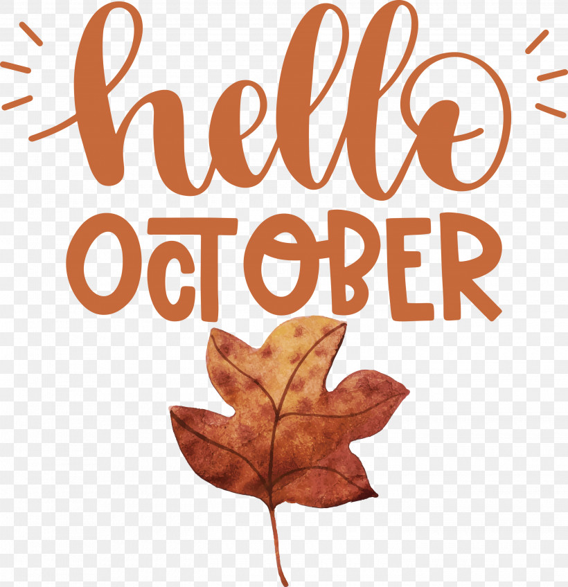 Hello October October, PNG, 2900x3000px, Hello October, Biology, Leaf, Meter, October Download Free