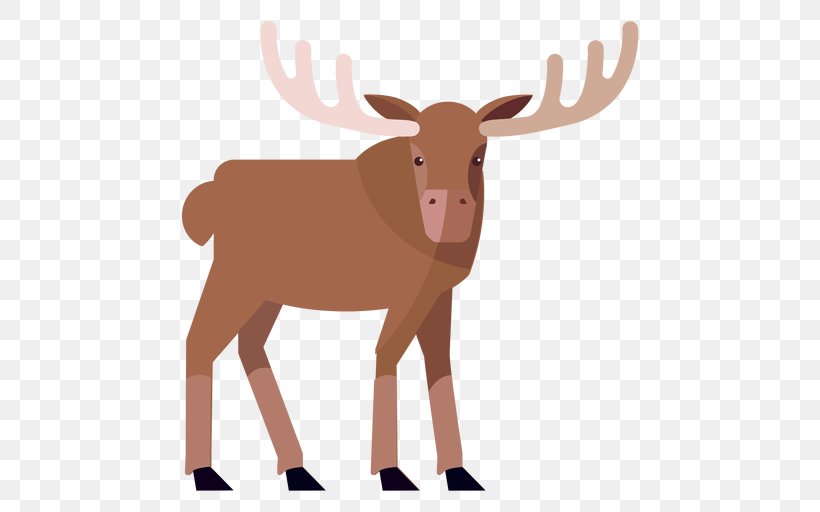 Reindeer Cartoon, PNG, 512x512px, Moose, Animal Figure, Antler, Cartoon, Deer Download Free
