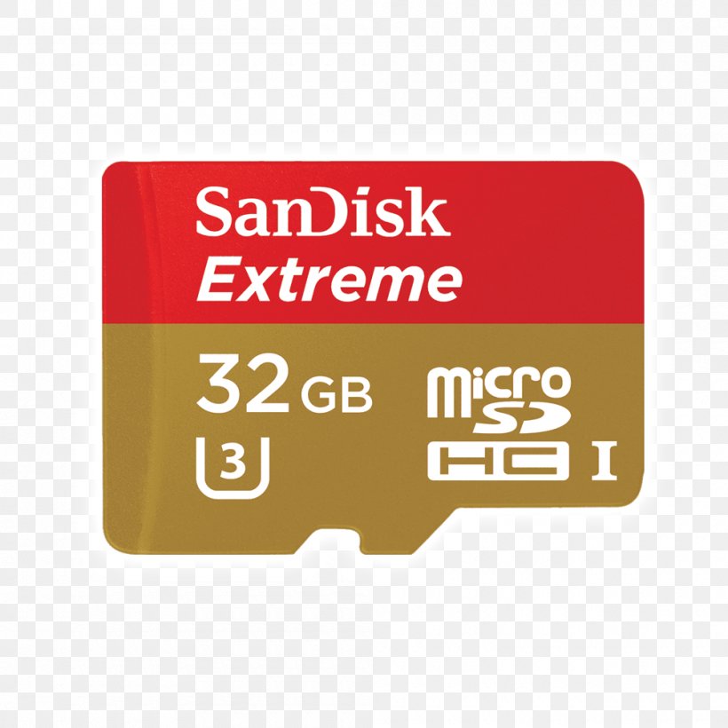 Flash Memory Cards MicroSDHC Secure Digital SanDisk, PNG, 1000x1000px, 32 Gb, Flash Memory Cards, Brand, Computer Data Storage, Electronics Accessory Download Free