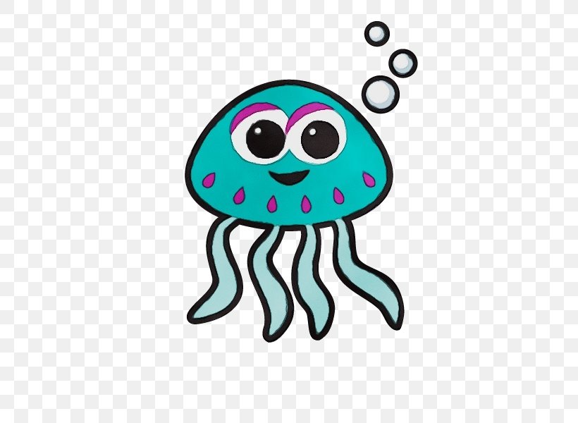 Jellyfish Marine Invertebrates Turquoise Cartoon Cnidaria, PNG, 600x600px, Watercolor, Cartoon, Cnidaria, Jellyfish, Marine Invertebrates Download Free