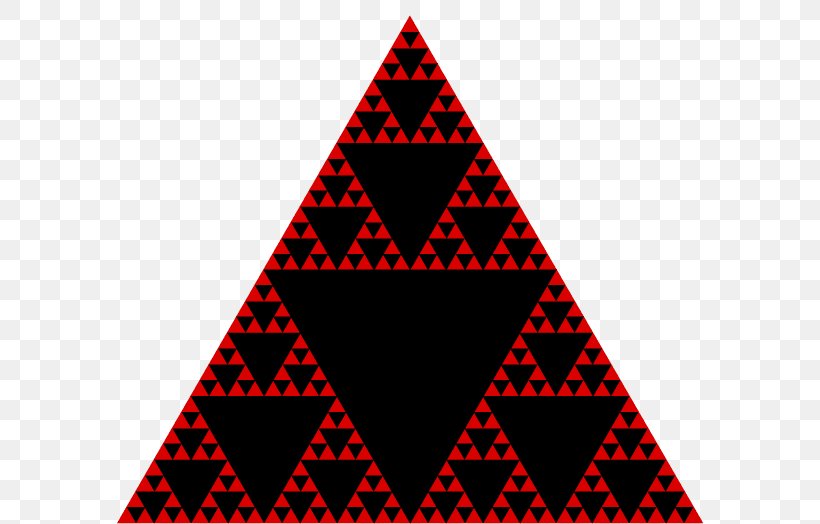 Sierpinski Triangle Fractal Pascal's Triangle Recursion, PNG, 586x524px, Sierpinski Triangle, Area, Fractal, Iteration, Mathematics Download Free