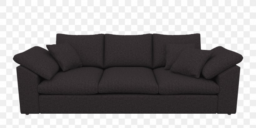 Sofa Bed Loveseat Couch Comfort, PNG, 1000x500px, Sofa Bed, Black, Black M, Comfort, Couch Download Free