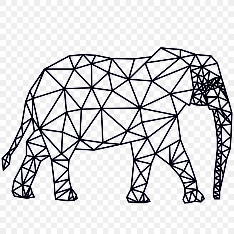 Geometry Canvas Elephantidae Art Painting, PNG, 1680x1680px, Geometry, Abstract Art, African Elephant, Animal Figure, Area Download Free