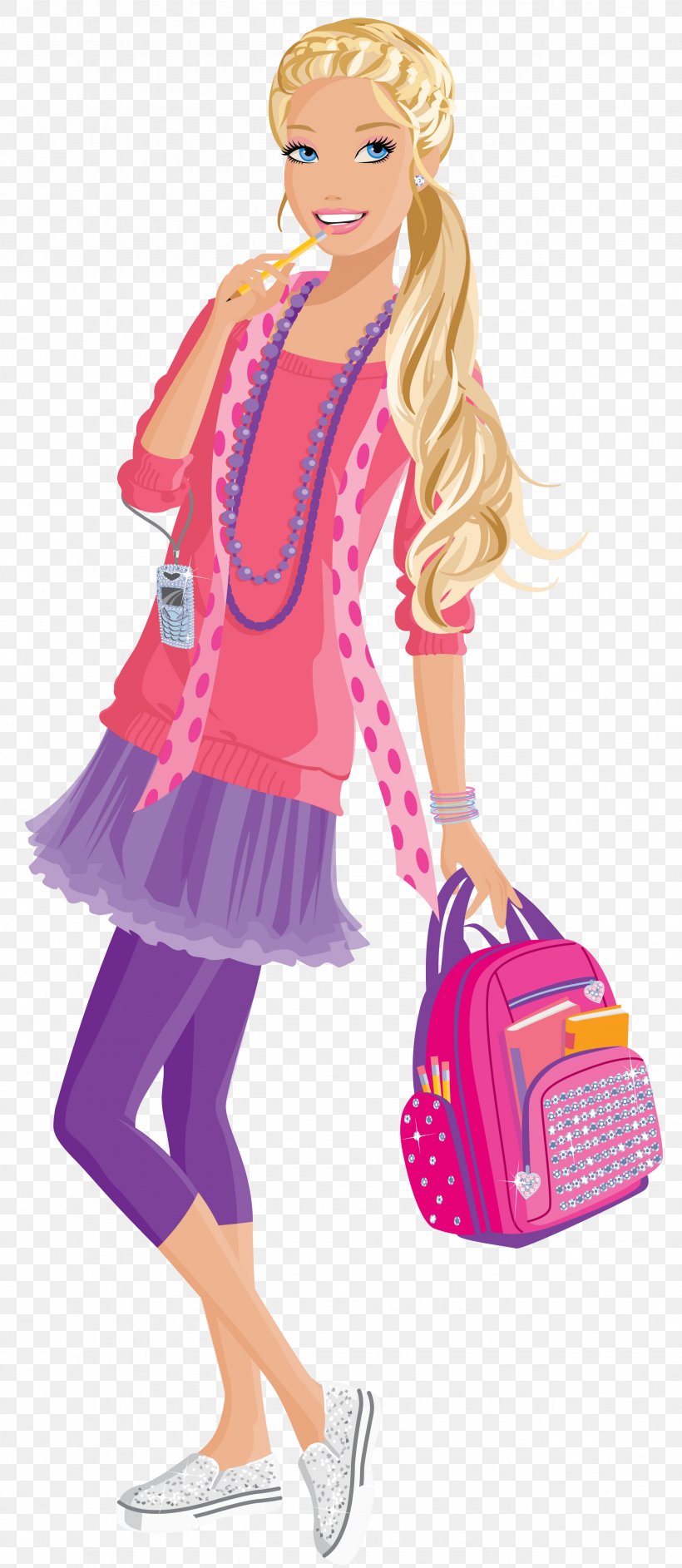 Barbie: The Princess & The Popstar Doll Clip Art, PNG, 2569x5908px, Watercolor, Cartoon, Flower, Frame, Heart Download Free