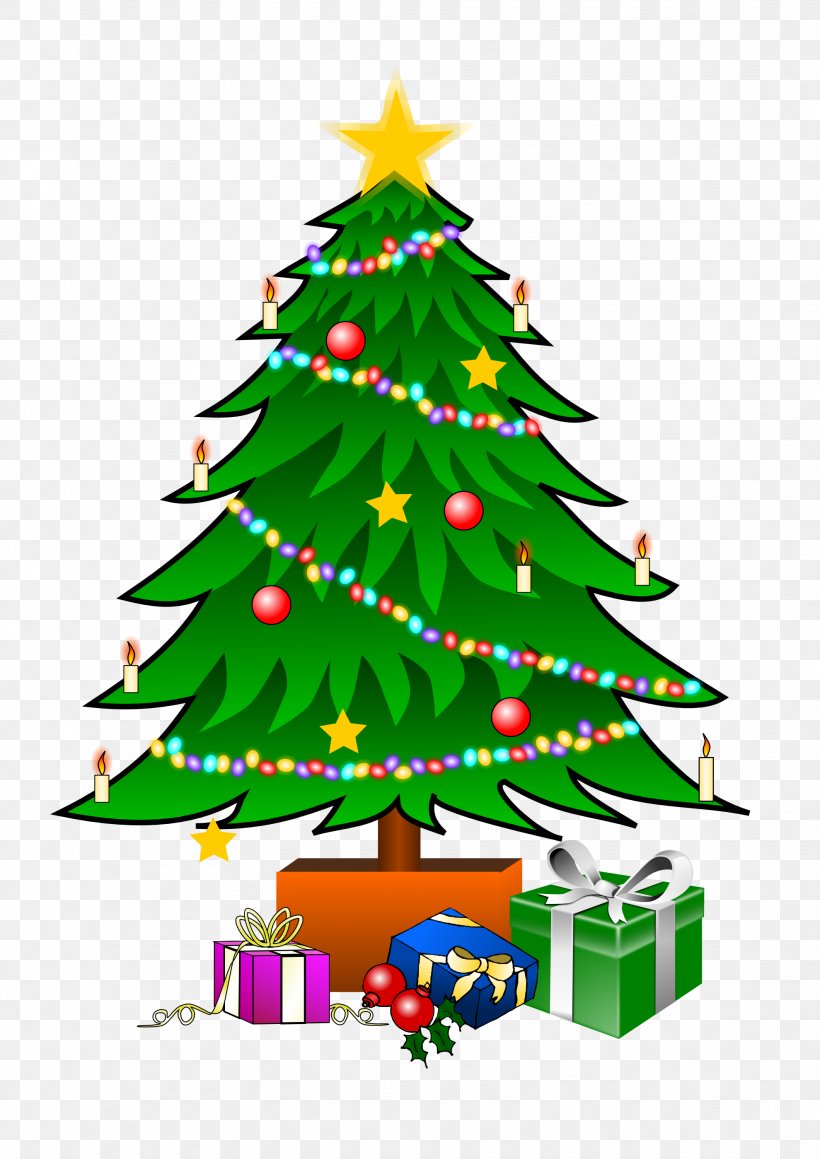 Christmas Tree Gift Santa Claus Clip Art, PNG, 1979x2799px, Christmas Tree,  Cartoon, Christmas, Christmas Decoration, Christmas