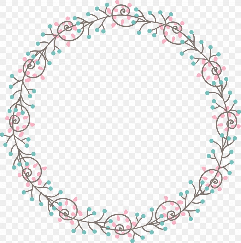 Circle Clip Art, PNG, 3377x3408px, Wreath, Area, Blue, Crown, Garland Download Free