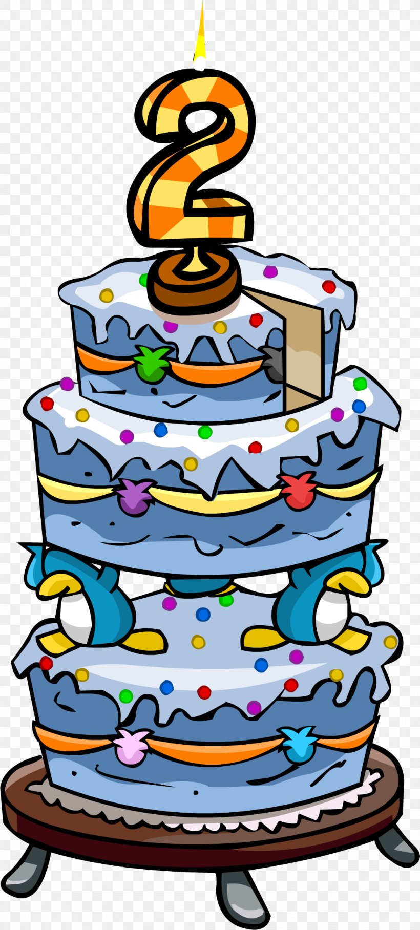 Club Penguin Birthday Cake Party, PNG, 1048x2322px, Club Penguin, Anniversary, Artwork, Birthday, Birthday Cake Download Free