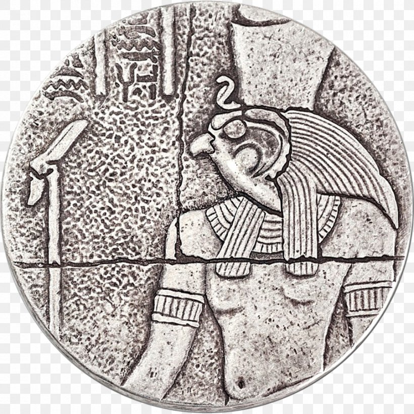 Egyptian Silver Coin Pharaoh, PNG, 900x900px, Egypt, Black And White, Bullion, Bullion Coin, Coin Download Free