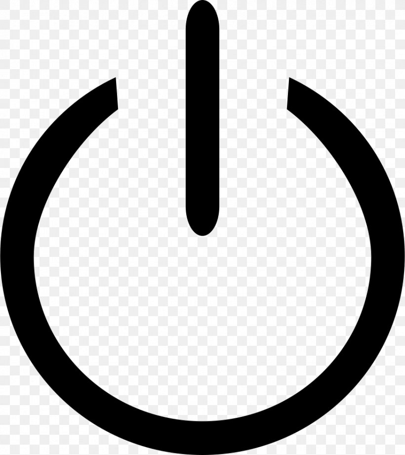 Power Symbol Vector Graphics Clip Art, PNG, 872x980px, Power Symbol, Black And White, Cdr, Drawing, Electricity Download Free