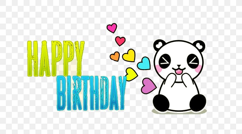 Giant Panda Happy Birthday To You Wish Clip Art, PNG, 791x455px, Giant Panda, Birthday, Brand, Cartoon, Gift Download Free