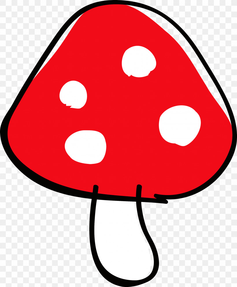 Red Line Art, PNG, 2477x3000px, Mushroom, Cartoon Mushroom, Cute, Line Art, Red Download Free