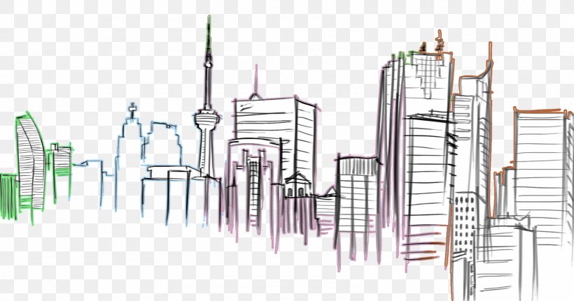 Drawing Urban Sketchers Skyline Sketch, PNG, 1600x842px, Drawing, Black And White, City, Coloring Book, Downtown Toronto Download Free
