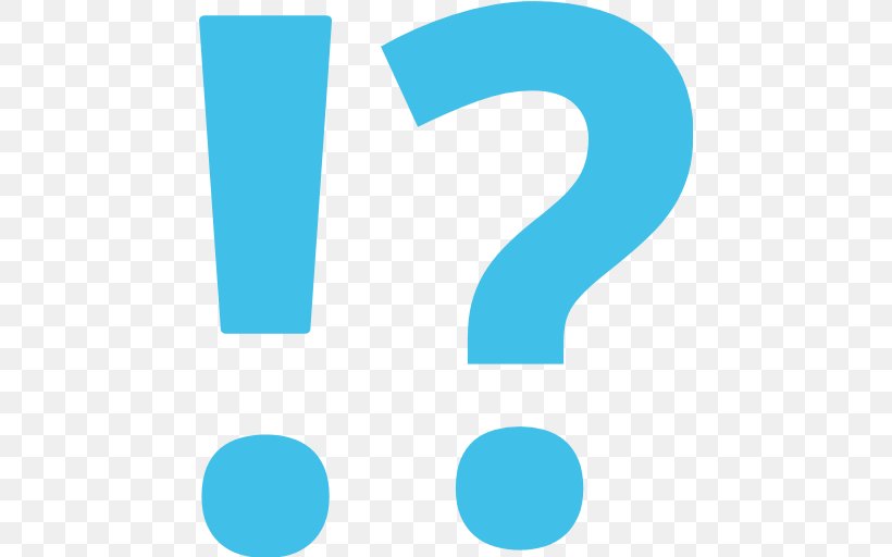 Question Mark Exclamation Mark Emoji Clip Art, PNG, 512x512px, Question Mark, Aqua, Azure, Blue, Brand Download Free