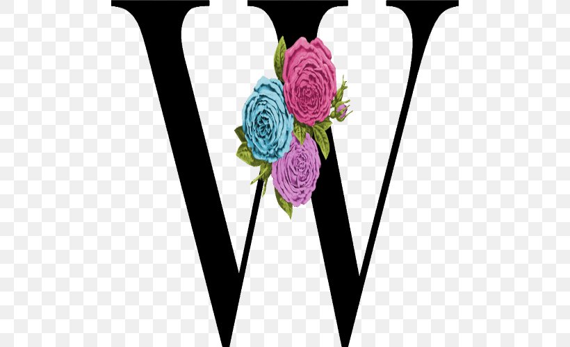 Garden Roses Letter Initial Monogram Font, PNG, 500x500px, Garden Roses, Alphabet, Cut Flowers, Flora, Floral Design Download Free
