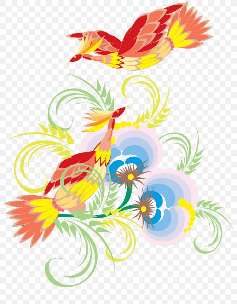 Floral Design, PNG, 800x1053px, Bird, Cdr, Drawing, Feather, Firebird Download Free