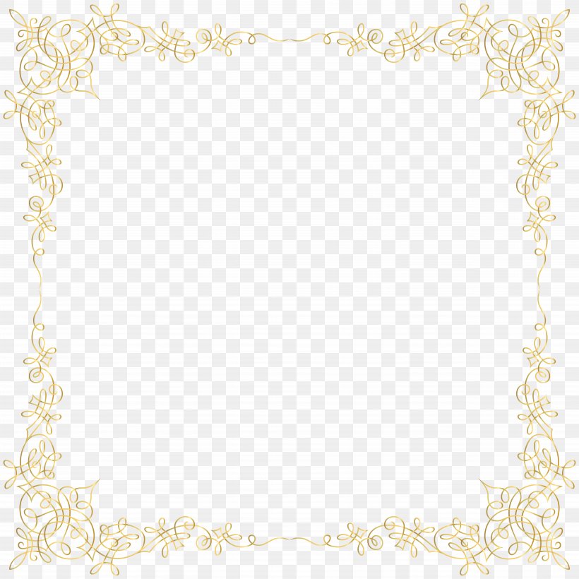 Golden Border Transparent Image, PNG, 7999x8000px, United States, Area, Computer Graphics, Geometry, Gold Download Free
